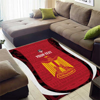 Custom Egypt Football Area Rug 2026 Go Pharaohs Ancient Egyptian Pattern - Wonder Print Shop