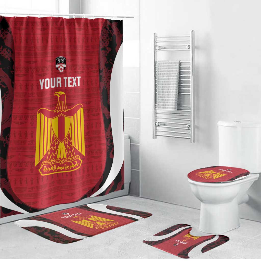 Custom Egypt Football Bathroom Set 2026 Go Pharaohs Ancient Egyptian Pattern - Wonder Print Shop