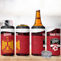Custom Egypt Football 4 in 1 Can Cooler Tumbler 2026 Go Pharaohs Ancient Egyptian Pattern - Wonder Print Shop