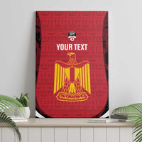 Custom Egypt Football Canvas Wall Art 2026 Go Pharaohs Ancient Egyptian Pattern - Wonder Print Shop