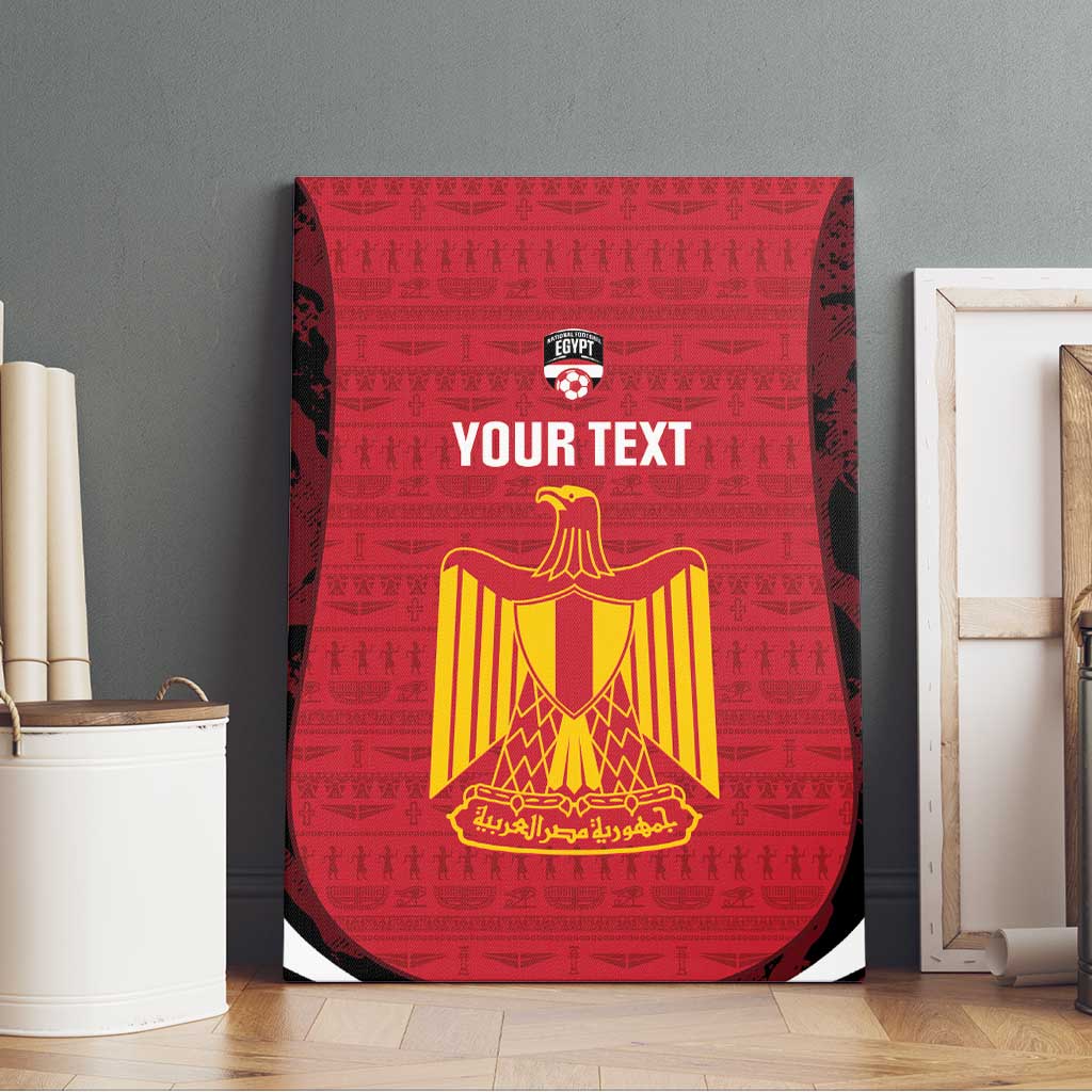 Custom Egypt Football Canvas Wall Art 2026 Go Pharaohs Ancient Egyptian Pattern - Wonder Print Shop