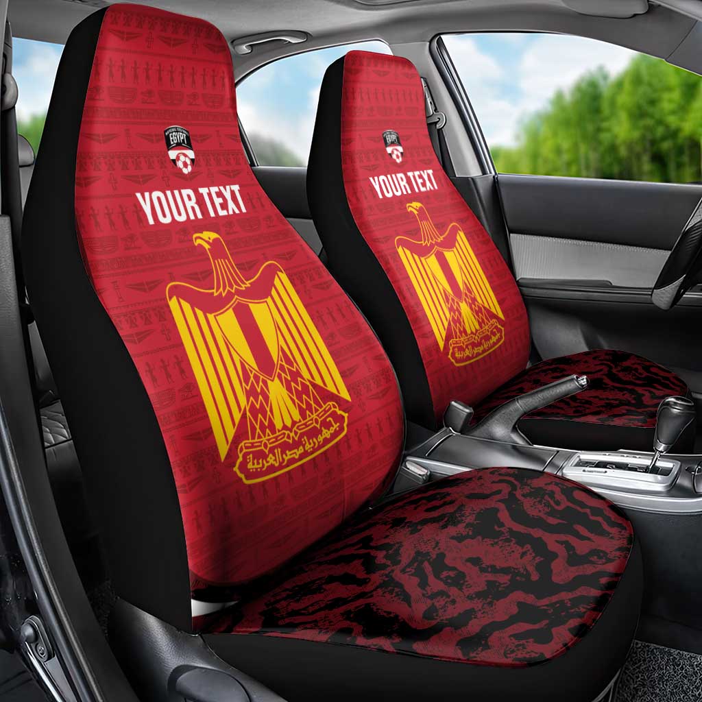 Custom Egypt Football Car Seat Cover 2026 Go Pharaohs Ancient Egyptian Pattern - Wonder Print Shop