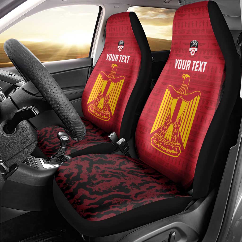 Custom Egypt Football Car Seat Cover 2026 Go Pharaohs Ancient Egyptian Pattern - Wonder Print Shop