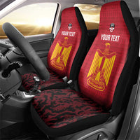 Custom Egypt Football Car Seat Cover 2026 Go Pharaohs Ancient Egyptian Pattern - Wonder Print Shop