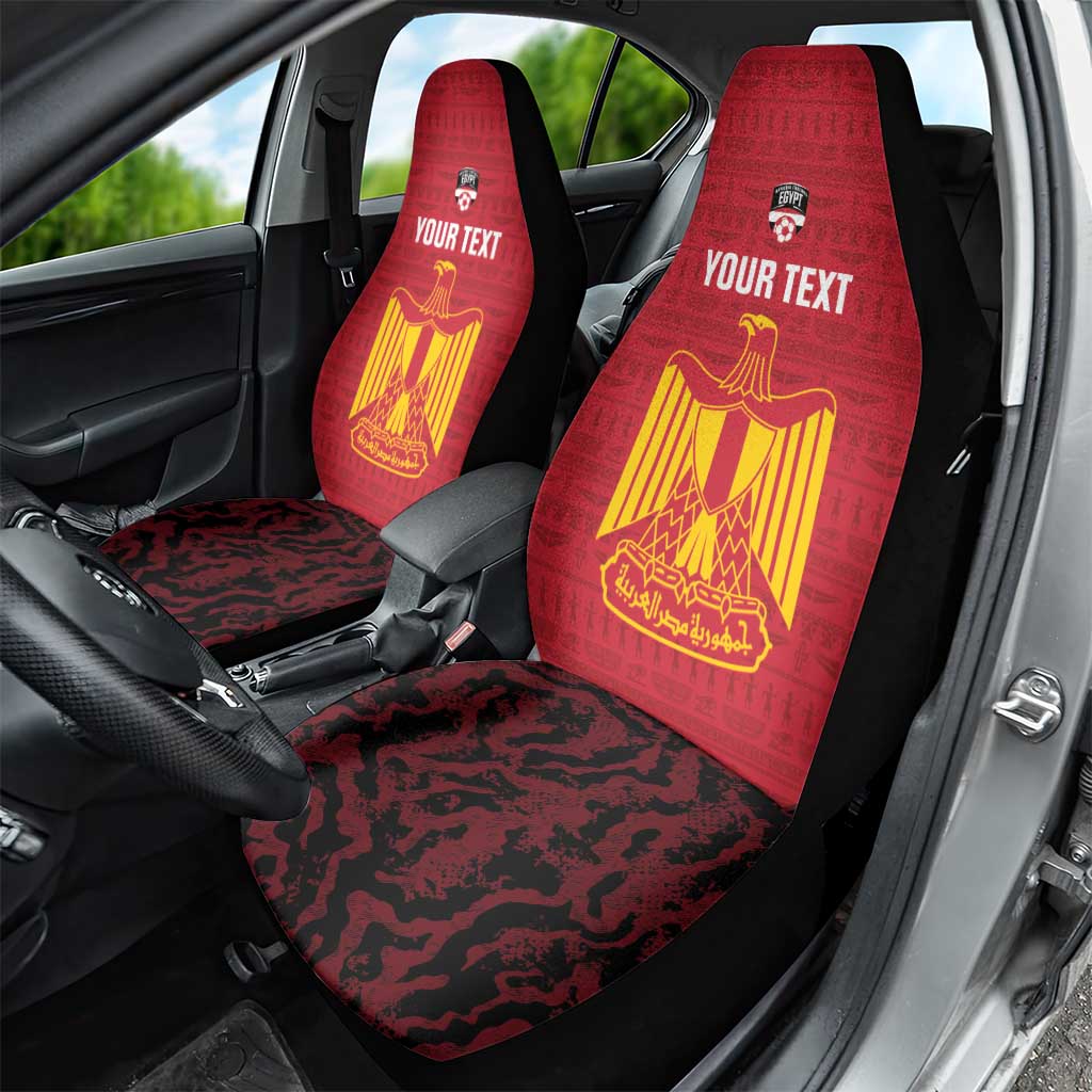 Custom Egypt Football Car Seat Cover 2026 Go Pharaohs Ancient Egyptian Pattern - Wonder Print Shop