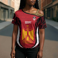 Custom Egypt Football Cross Shoulder Shirt 2026 Go Pharaohs Ancient Egyptian Pattern - Wonder Print Shop