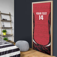 Custom Egypt Football Door Cover 2026 Go Pharaohs Ancient Egyptian Pattern - Wonder Print Shop