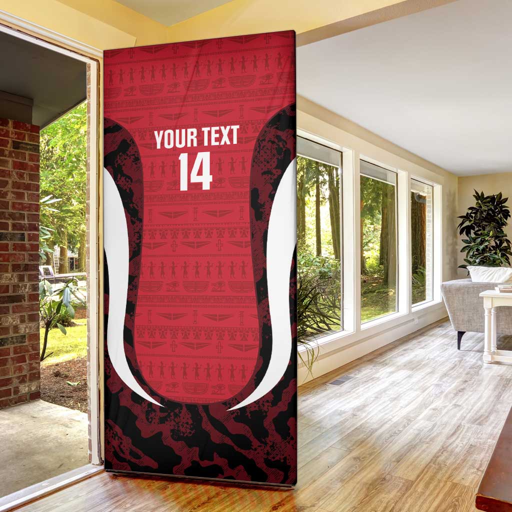 Custom Egypt Football Door Cover 2026 Go Pharaohs Ancient Egyptian Pattern - Wonder Print Shop