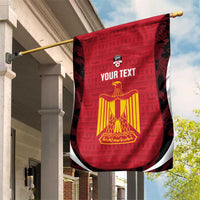 Custom Egypt Football Garden Flag 2026 Go Pharaohs Ancient Egyptian Pattern - Wonder Print Shop