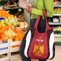 Custom Egypt Football Grocery Bag 2026 Go Pharaohs Ancient Egyptian Pattern - Wonder Print Shop