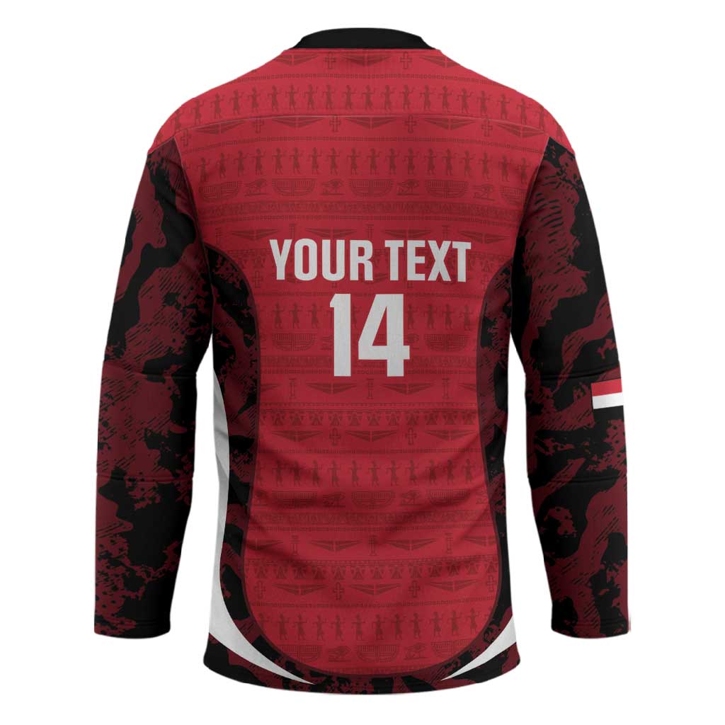Custom Egypt Football Hockey Jersey 2026 Go Pharaohs Ancient Egyptian Pattern - Wonder Print Shop
