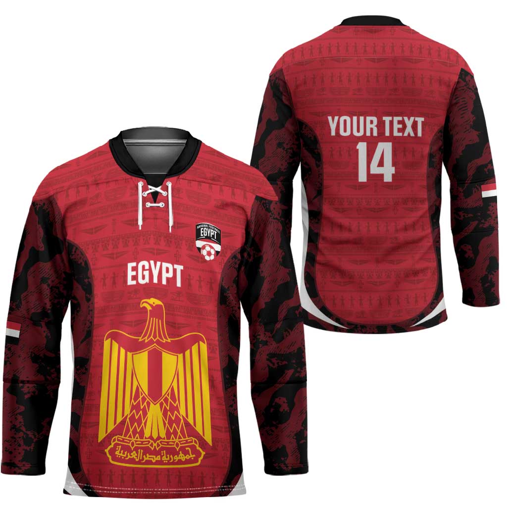 Custom Egypt Football Hockey Jersey 2026 Go Pharaohs Ancient Egyptian Pattern - Wonder Print Shop