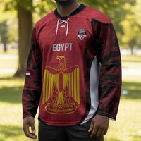 Custom Egypt Football Hockey Jersey 2026 Go Pharaohs Ancient Egyptian Pattern - Wonder Print Shop