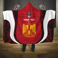 Custom Egypt Football Hooded Blanket 2026 Go Pharaohs Ancient Egyptian Pattern - Wonder Print Shop