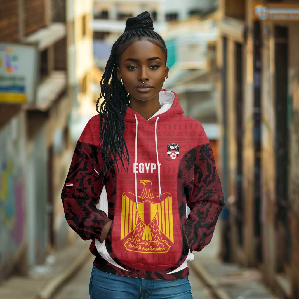 Custom Egypt Football Hoodie 2026 Go Pharaohs Ancient Egyptian Pattern - Wonder Print Shop