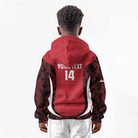Custom Egypt Football Kid Hoodie 2026 Go Pharaohs Ancient Egyptian Pattern - Wonder Print Shop