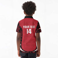 Custom Egypt Football Kid Polo Shirt 2026 Go Pharaohs Ancient Egyptian Pattern LT14