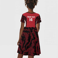 Custom Egypt Football Kid Short Sleeve Dress 2026 Go Pharaohs Ancient Egyptian Pattern LT14
