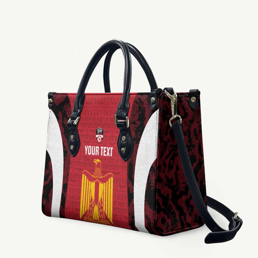 Custom Egypt Football Leather Bag 2026 Go Pharaohs Ancient Egyptian Pattern - Wonder Print Shop