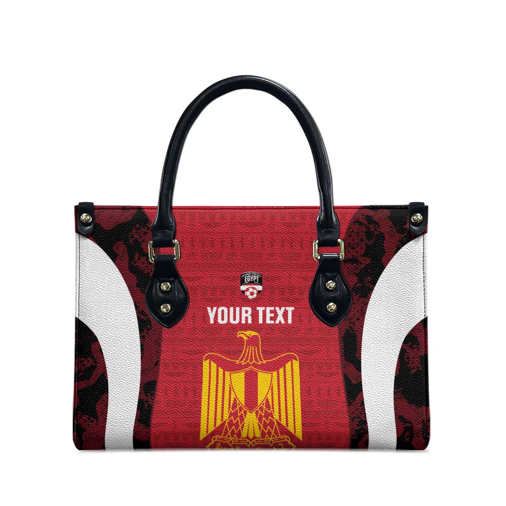 Custom Egypt Football Leather Bag 2026 Go Pharaohs Ancient Egyptian Pattern - Wonder Print Shop