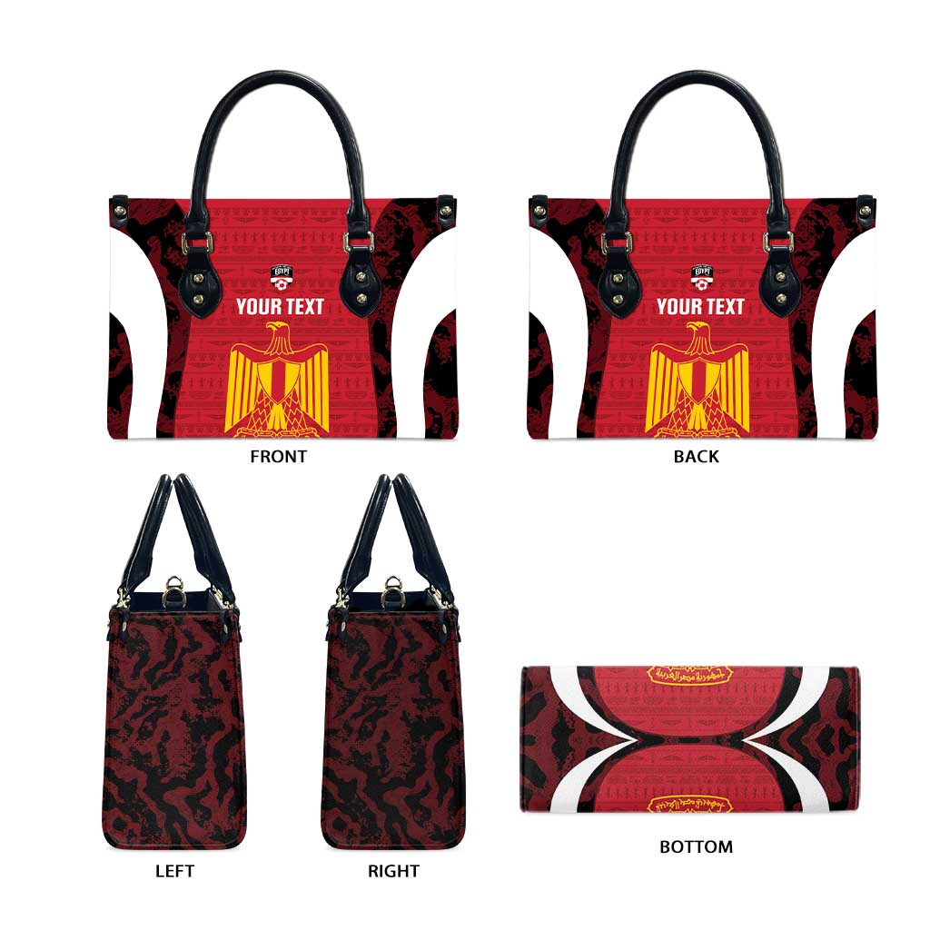 Custom Egypt Football Leather Bag 2026 Go Pharaohs Ancient Egyptian Pattern - Wonder Print Shop