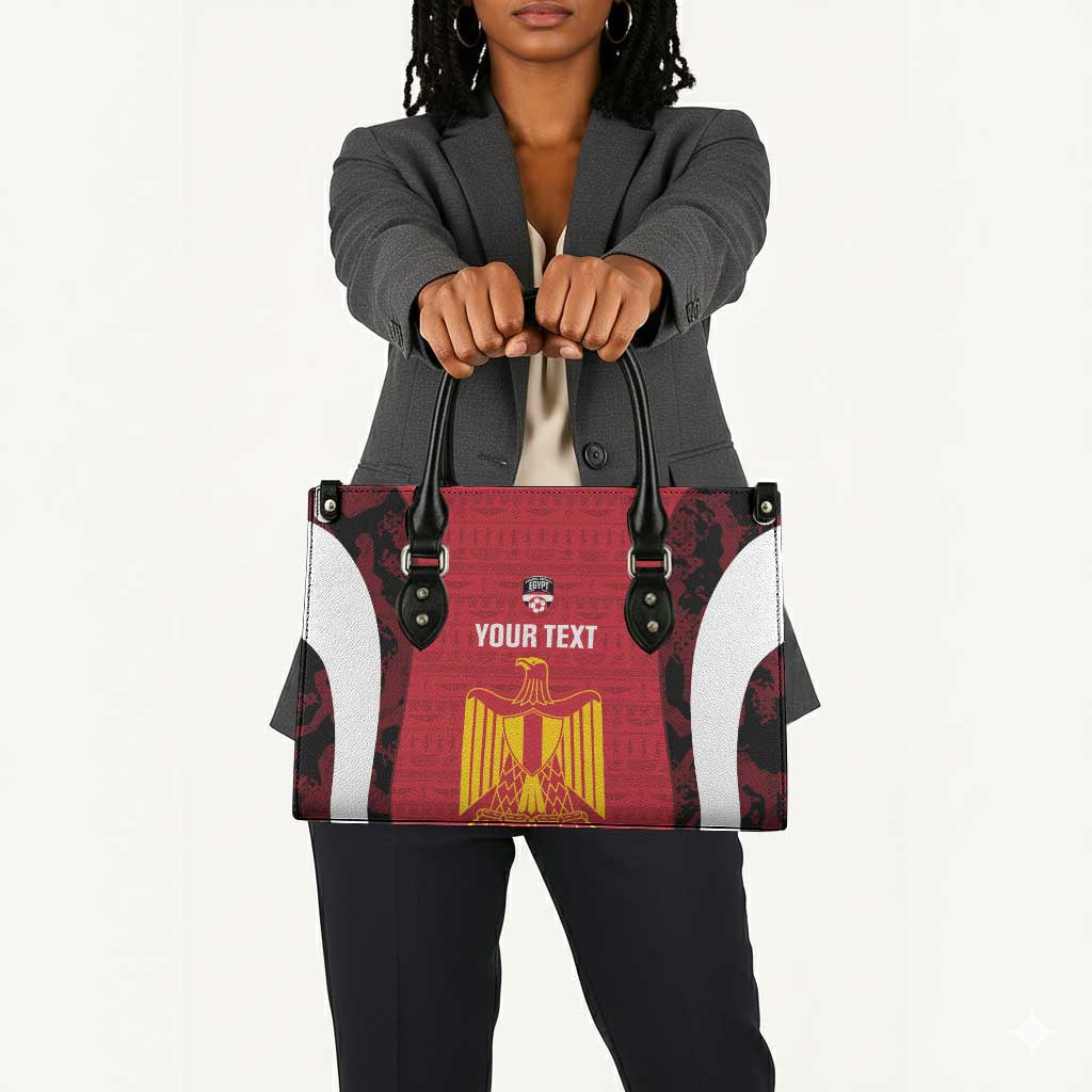 Custom Egypt Football Leather Bag 2026 Go Pharaohs Ancient Egyptian Pattern - Wonder Print Shop