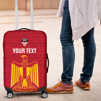 Custom Egypt Football Luggage Cover 2026 Go Pharaohs Ancient Egyptian Pattern - Wonder Print Shop