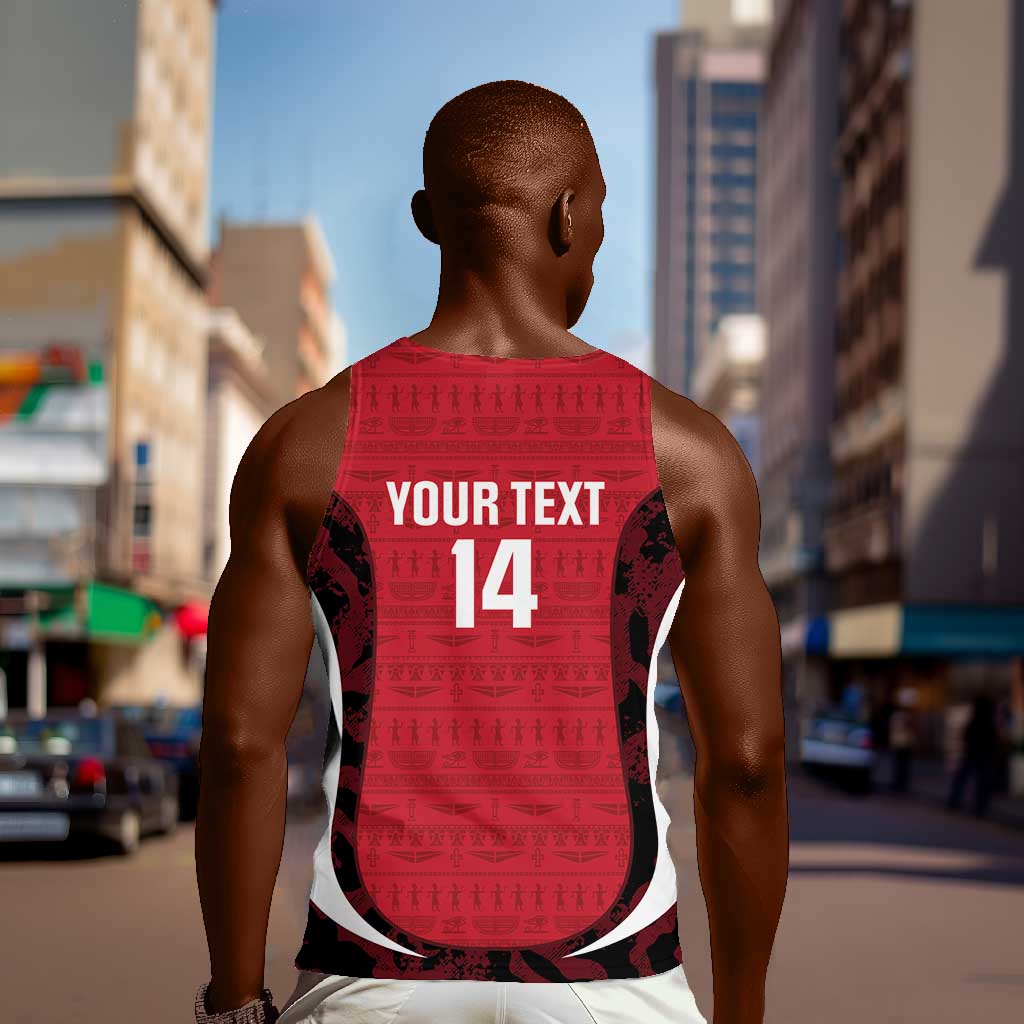 Custom Egypt Football Men Tank Top 2026 Go Pharaohs Ancient Egyptian Pattern - Wonder Print Shop
