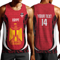 Custom Egypt Football Men Tank Top 2026 Go Pharaohs Ancient Egyptian Pattern - Wonder Print Shop