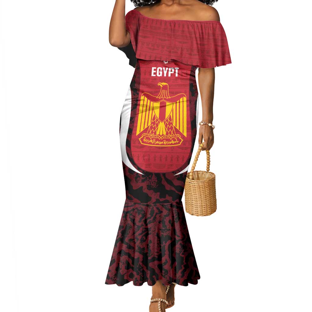 Custom Egypt Football Mermaid Dress 2026 Go Pharaohs Ancient Egyptian Pattern LT14