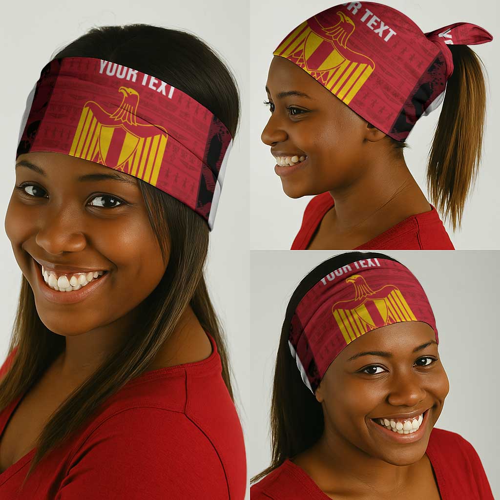 Custom Egypt Football Neck Gaiter 2026 Go Pharaohs Ancient Egyptian Pattern - Wonder Print Shop