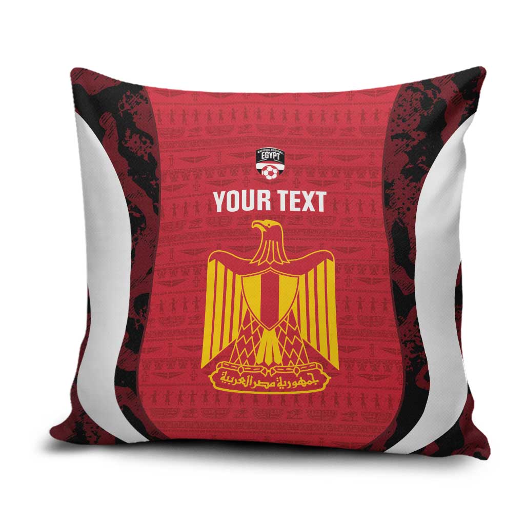 Custom Egypt Football Pillow Cover 2026 Go Pharaohs Ancient Egyptian Pattern - Wonder Print Shop