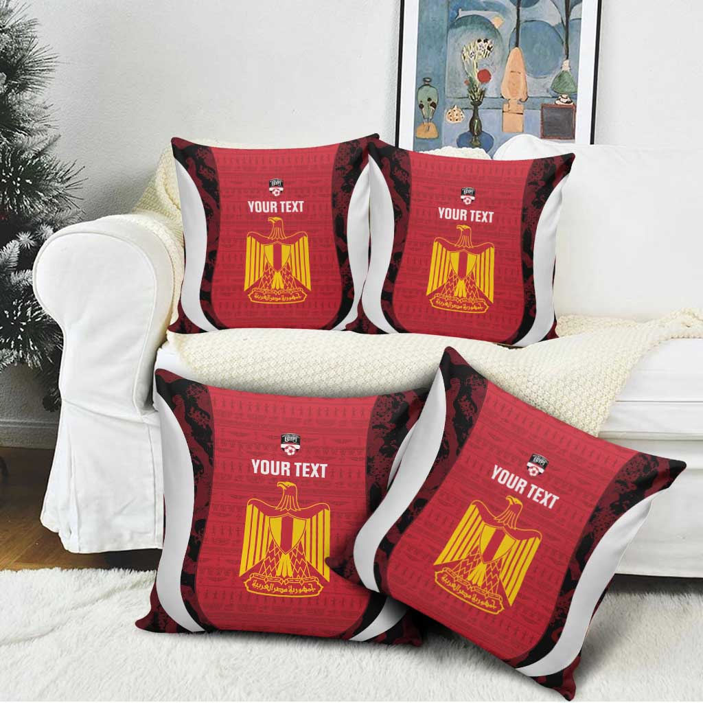 Custom Egypt Football Pillow Cover 2026 Go Pharaohs Ancient Egyptian Pattern - Wonder Print Shop