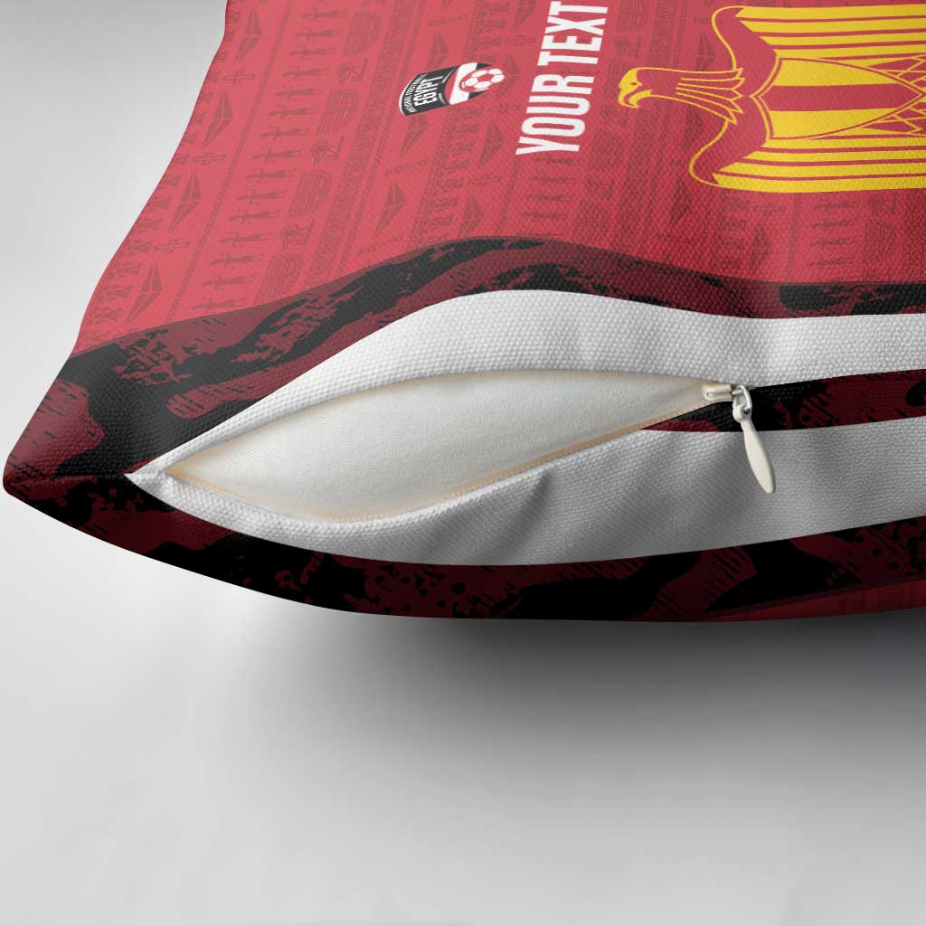 Custom Egypt Football Pillow Cover 2026 Go Pharaohs Ancient Egyptian Pattern - Wonder Print Shop