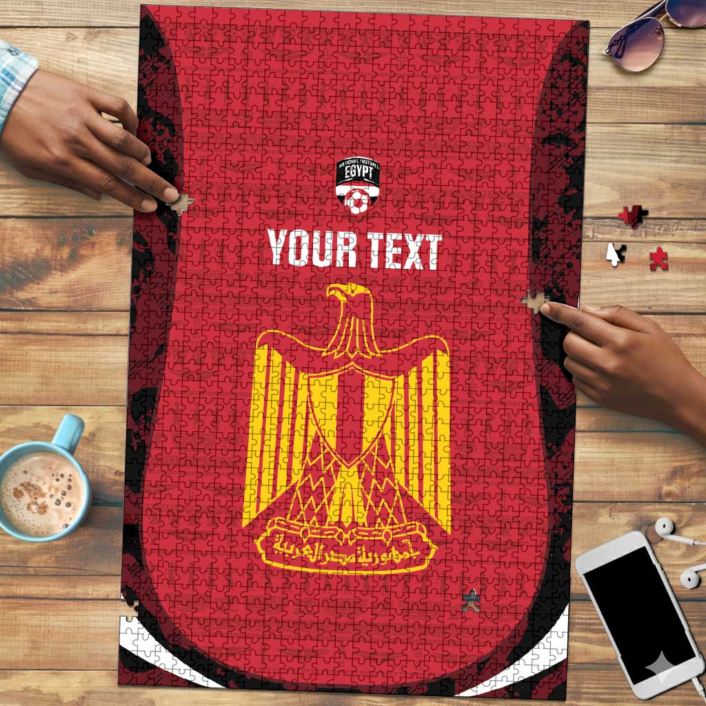 Custom Egypt Football Puzzle 2026 Go Pharaohs Ancient Egyptian Pattern - Wonder Print Shop