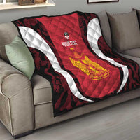Custom Egypt Football Quilt 2026 Go Pharaohs Ancient Egyptian Pattern - Wonder Print Shop