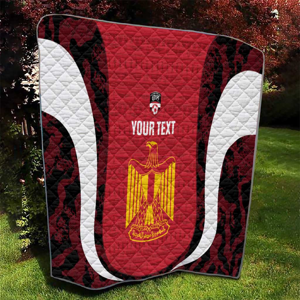 Custom Egypt Football Quilt 2026 Go Pharaohs Ancient Egyptian Pattern - Wonder Print Shop