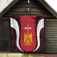 Custom Egypt Football Quilt 2026 Go Pharaohs Ancient Egyptian Pattern - Wonder Print Shop