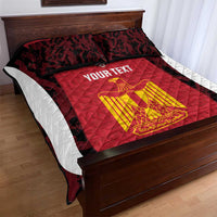 Custom Egypt Football Quilt Bed Set 2026 Go Pharaohs Ancient Egyptian Pattern - Wonder Print Shop