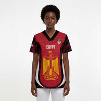 Custom Egypt Football Scrub Top 2026 Go Pharaohs Ancient Egyptian Pattern - Wonder Print Shop
