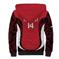 Custom Egypt Football Sherpa Hoodie 2026 Go Pharaohs Ancient Egyptian Pattern - Wonder Print Shop