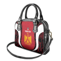 Custom Egypt Football Shoulder Handbag 2026 Go Pharaohs Ancient Egyptian Pattern - Wonder Print Shop