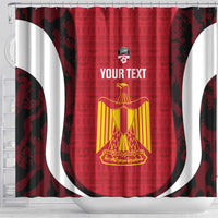 Custom Egypt Football Shower Curtain 2026 Go Pharaohs Ancient Egyptian Pattern - Wonder Print Shop