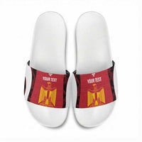Custom Egypt Football Slide Sandals 2026 Go Pharaohs Ancient Egyptian Pattern - Wonder Print Shop