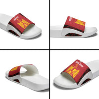 Custom Egypt Football Slide Sandals 2026 Go Pharaohs Ancient Egyptian Pattern - Wonder Print Shop
