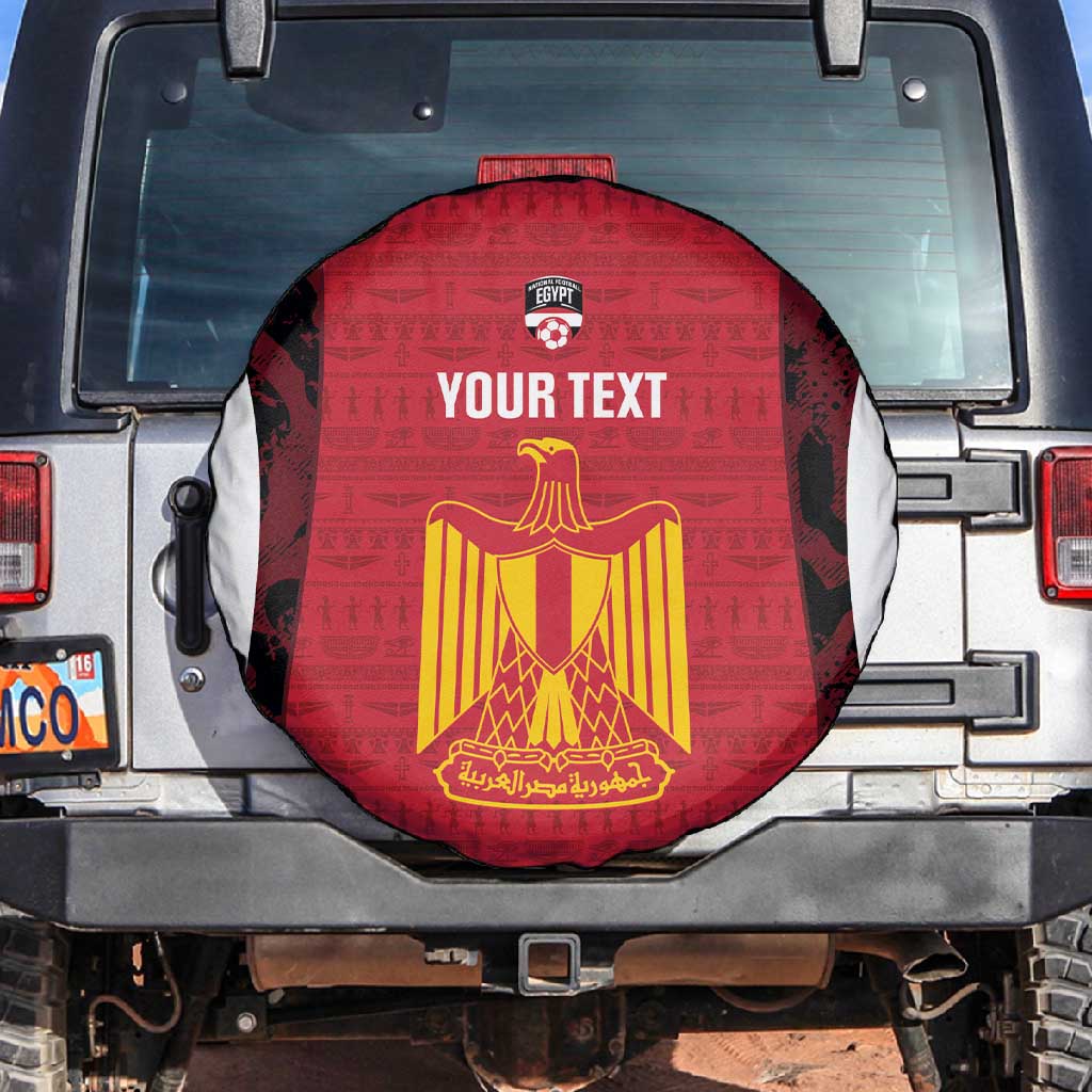 Custom Egypt Football Spare Tire Cover 2026 Go Pharaohs Ancient Egyptian Pattern - Wonder Print Shop