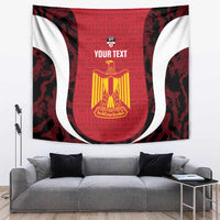 Custom Egypt Football Tapestry 2026 Go Pharaohs Ancient Egyptian Pattern - Wonder Print Shop