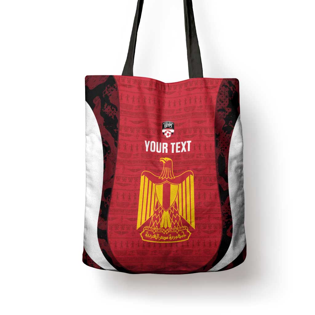 Custom Egypt Football Tote Bag 2026 Go Pharaohs Ancient Egyptian Pattern - Wonder Print Shop