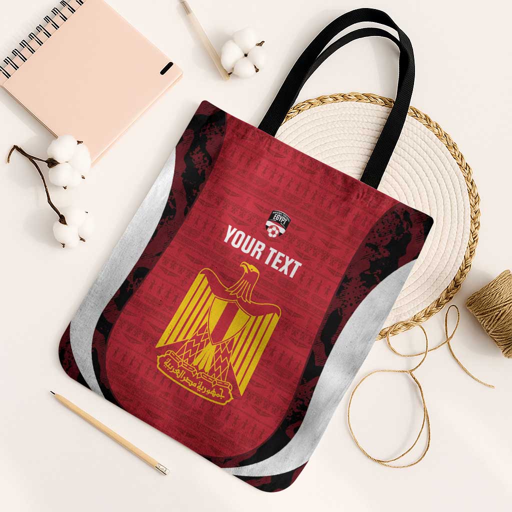 Custom Egypt Football Tote Bag 2026 Go Pharaohs Ancient Egyptian Pattern - Wonder Print Shop