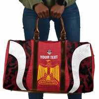 Custom Egypt Football Travel Bag 2026 Go Pharaohs Ancient Egyptian Pattern - Wonder Print Shop